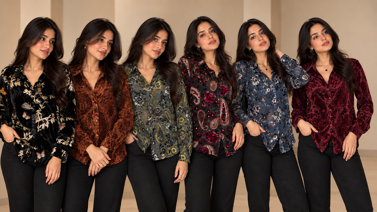 Velvet Printed Shirts