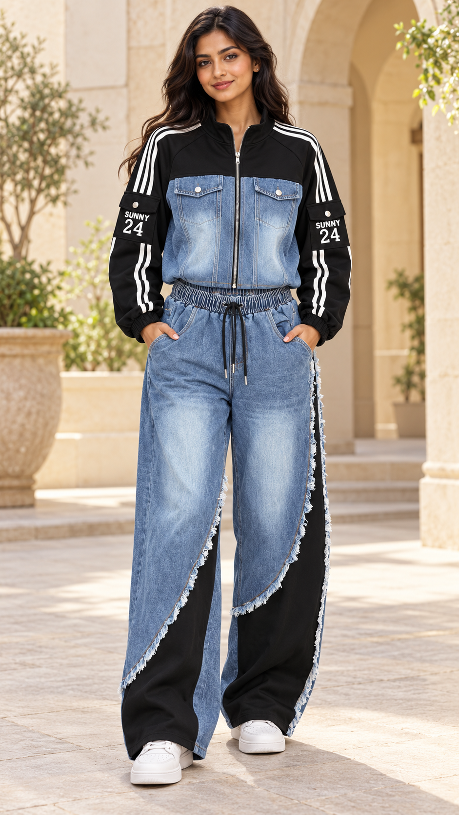 Black & Blue Denim Sunny 24 Co-ord Set